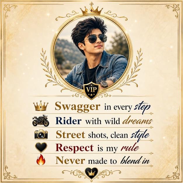 Best Instagram VIP Bio Stylish Font for Boys : Fancy & Attitude Styles