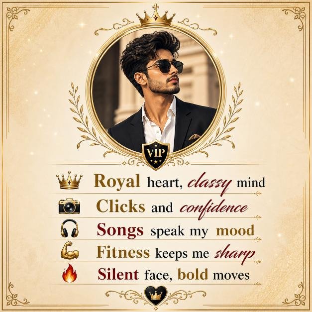 Best Instagram VIP Bio Stylish Font for Boys : Fancy & Attitude Styles