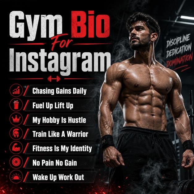 Gym Bio For Instagram & Fitness Bio
