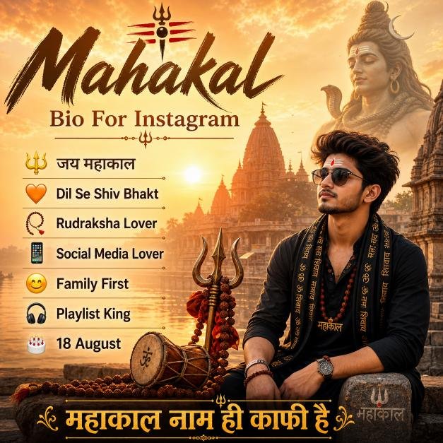 Latest Mahakal Bio For Instagram: 200+ Stylish Mahakal Instagram bio